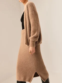 COMMENSE Plain Fuzzy Cozy Sweater Co-ords* Sweater Tops|Sweaters & Cardigans