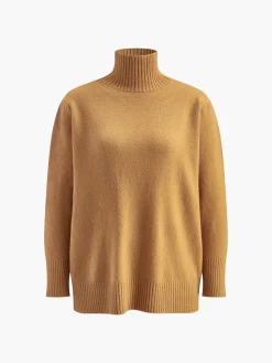 COMMENSE Plain Mock Neck Three-Piece Sweater Pants Set* Knitwear|Tops