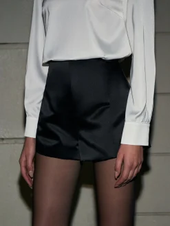 COMMENSE Plain Satin Shorts* Shorts|Matching Sets