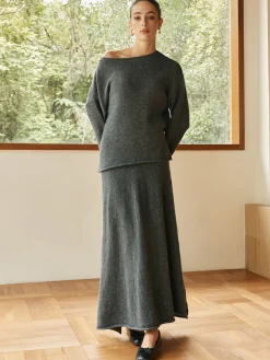 COMMENSE Plain Sequins Shift Sweater Co-ords* Sweater Tops|Sweaters & Cardigans