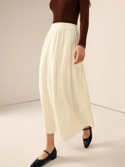 COMMENSE Plain Sweater Midi Skirt* Knitwear