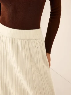 COMMENSE Plain Sweater Midi Skirt* Knitwear