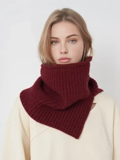 COMMENSE Plain Turtleneck Split Windproof Scarf* Accessories