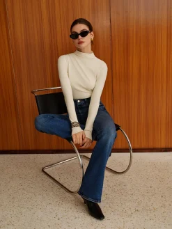 COMMENSE Plain Warm Jersey Top* T-shirts|Tops
