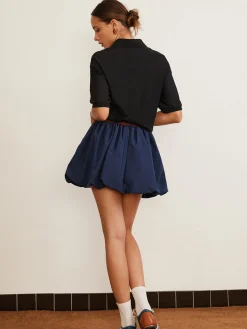 COMMENSE Pleated Drawstring Bubble Mini Skirt* Skirts|Bottoms
