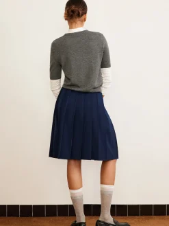 COMMENSE Pleated Midi Skirt With Belt* Skirts|Bottoms