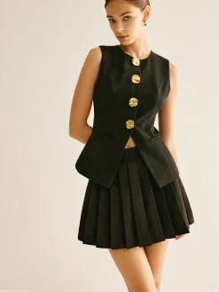 COMMENSE Pleated Mini Skirt* Skirts|Matching Sets
