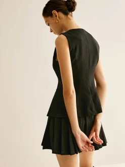 COMMENSE Pleated Mini Skirt* Skirts|Matching Sets
