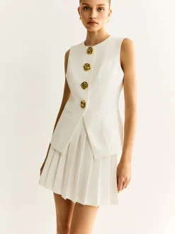 COMMENSE Pleated Mini Skirt* Skirts|Matching Sets