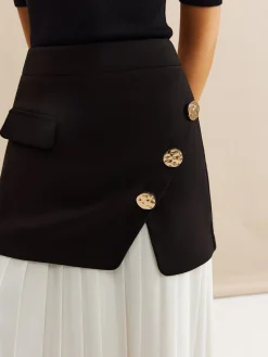 COMMENSE Pleated Panel Midi Skirt* Skirts|Bottoms