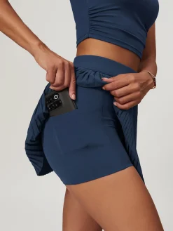 COMMENSE Pleated Pocket Active Skirt* Skirts|Activewear