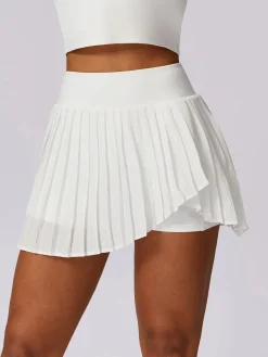 COMMENSE Pleated Pockets Active Skirt* Skirts|Activewear