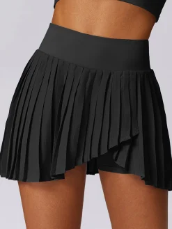 COMMENSE Pleated Pockets Active Skirt* Skirts|Activewear