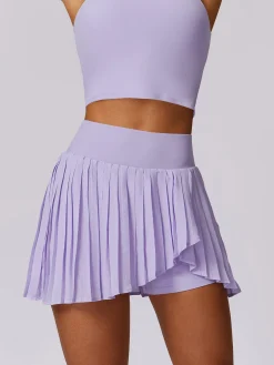 COMMENSE Pleated Pockets Active Skirt* Skirts|Activewear