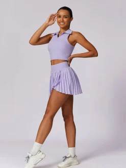 COMMENSE Pleated Pockets Active Skirt* Skirts|Activewear