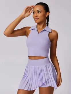 COMMENSE Pleated Pockets Active Skirt* Skirts|Activewear