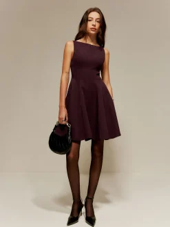 COMMENSE Pleated Pockets Tank Short Dress* Cocktail & Party Dresses|Short Dresses