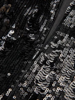 COMMENSE Pleated Sequins Tube Long Dress* White Dresses|Cocktail & Party Dresses