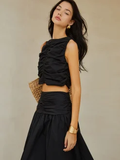 COMMENSE Pleated Skirt Set* Skirt Sets|Long Sleeve Sets
