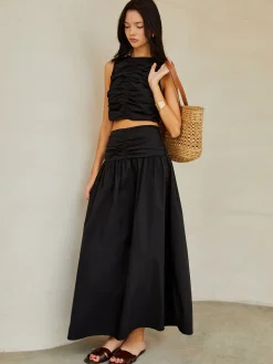 COMMENSE Pleated Skirt Set* Skirt Sets|Long Sleeve Sets