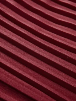 COMMENSE Pleated Slim Tube Long Dress* Dresses