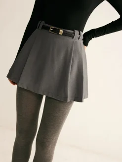COMMENSE Pleated Suit Mini Skirt Without Belt* Skirts|Bottoms