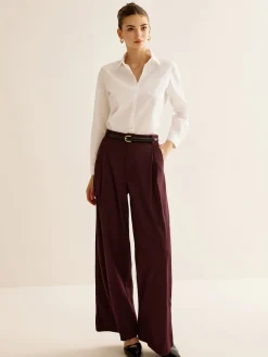 COMMENSE Pleated Wide Leg Pants Without Belt* Wide Leg|Pants