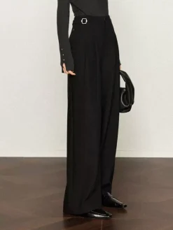 COMMENSE Pleated Wide-Leg Pants* Pants|Bottoms