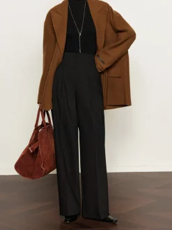 COMMENSE Pleated Wide-Leg Pants* Pants|Bottoms