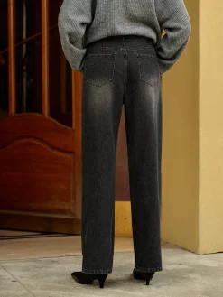 COMMENSE Pockets Straight Denim Pants* Pants|Denim