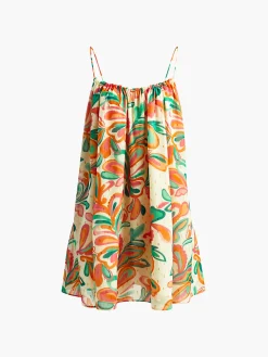 COMMENSE Print Backless Cami Short Dress* Vacation Dresses|Summer Dresses