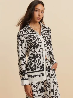 COMMENSE Print Drawstring Wide Leg Pants Set* Pants Sets|Wide Leg