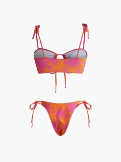COMMENSE Printed Circle Cutout Bikini Set* Swimwear|Tops