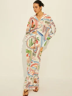 COMMENSE Printed Long Sleeve Pants Set* Pants Sets|Matching Sets