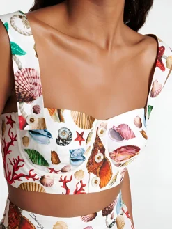 COMMENSE Printed Pleated Skirt Set* Skirt Sets|Long Sleeve Sets