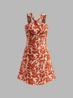 COMMENSE Printed Strap Short Dress* Vacation Dresses|Summer Dresses