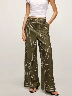 COMMENSE Printed Wide-Leg Pants* Pants|Matching Sets