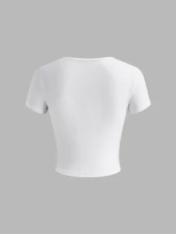 COMMENSE Pure Cotton Food Printed T-Shirt* T-shirts|Tops