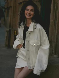 COMMENSE Pure Cotton Polo Jacket* Outerwear|Jackets