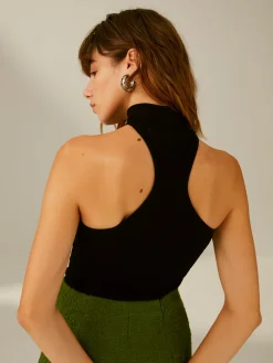 COMMENSE Racerback Halter Top* Sweater Tops|Tank Tops & Camis