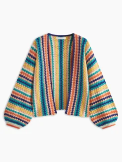 COMMENSE Rainbow Loose Cardigan* Cardigans|Sweaters & Cardigans