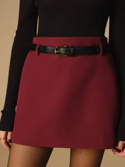 COMMENSE Regular A-Line Mini Skirt Without Belt* Skirts|Matching Sets