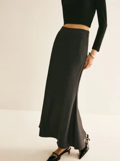 COMMENSE Regular Fit Back Split Skit* Skirts|Bottoms