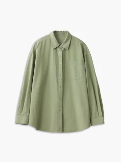 COMMENSE Relaxed Oversized Cotton Shirt* Blouses & Shirts|Tops
