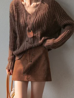 COMMENSE Retro A-Line Mini Skirt* Skirts|Matching Sets
