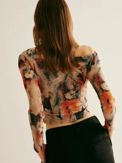 COMMENSE Retro Asymmetrical Collar Crop Blouse* Crop Tops|Blouses & Shirts