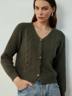 COMMENSE Retro Button Twist Cardigan* Cardigans|Sweaters & Cardigans