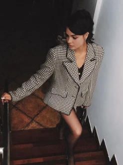 COMMENSE Retro Lapel Button Blazer* Outerwear|Blazers