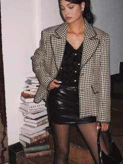 COMMENSE Retro Lapel Button Blazer* Outerwear|Blazers