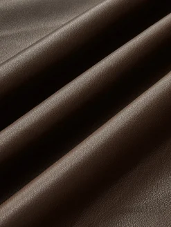 COMMENSE Retro Pleated PU Leather Skirt* Skirts|Bottoms
